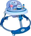 NOVOKIDS Premergator reglabil in 6 trepte de inaltime NOVOKIDS Little Kitty, Cu melodii, Pliabil, Max 20 kg, Roti silentioase, Model Pisicuta, Verde Turquoise (NKLTLKTYWLKTURQ)
