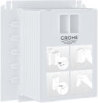 GROHE Burduf vizitare Grohe 40911000, compatibil cu rezervor Grohe Rapid SL SLX (40911000)