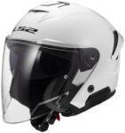 LS2 Cască de motocicletă deschisă LS2 OF618 Verso II Alb solid (LS366181002-MASTER)