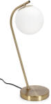Bizzotto Set 2 veioze metal auriu sticla alba Delphine 22x16x51 cm (0827869)
