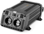 Technaxx Invertor de Tensiune Auto TECHNAXX TE16 1200W Alimentare 12V Iesire 230V 2x USB-A Negru (4753TX)
