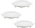 EGLO crosslink Spoturi LED încastrate Eglo Crosslink 3W 360 lumeni, lumină RGBW variabilă, Ø85 mm, alb, pachet 3 bucăți (33217)