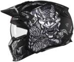 MT Helmets Casca MT Streetfighter SV S B2 Hellish (ochelari soare integrati) - masca (protectie) barbie si cozoroc detasabile - Negru mat (1327B02122)