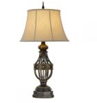 Elstead Lighting Veioză Augustine FE-AUGUSTINE-TL, H: 89, 5 cm, maro antichizat (FE-AUGUSTINE-TL)