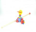 Woodmom Toys Jucarie de impins din lemn Ratusca 15 cm (KT 468)