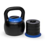 KLARFIT Adjustabell, kettlebell reglabil, 16/18/20/22/24 kg, negru / albastru (FITN14-adj. Ket. 16-24) (FITN14-adj.Ket.16-24)