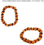  Bratara Chihlimbar Diametru 62 mm- Margele Neregulate - 2- 5 x 8-12 mm - 1 Buc