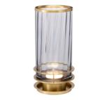 Quintiesse Veioză Arno QN-ARNO-SMOKE-AB, H: 35, 4 cm, 1x9W GX53, metal alamă, sticlă fumurie (QN-ARNO-SMOKE-AB)