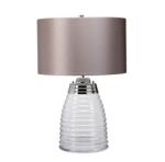 Quintiesse Veioză clasica, sticla, abajur gri Milne, E27, 1x60W, LED GU10, 1x7W, H: 643 mm, QN-MILNE-TL-GREY (QN-MILNE-TL-GREY)