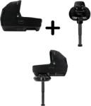 Nuna Set Landou CARI next Caviar, 40-70 cm + Baza isofix BASE next i-Size pentru CARI next - bebefast